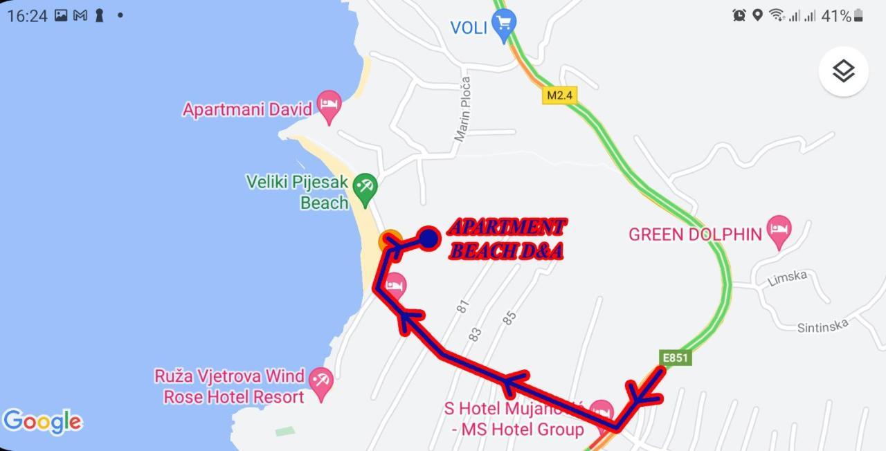 Apartment Beach D&A Bar Bagian luar foto